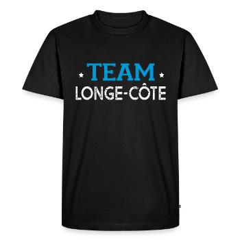 team longe côte longe cote - T-shirt Premium bio Homme - noir - Devant - Nico (187cm)