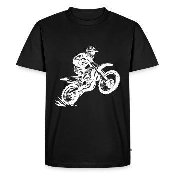 Motocross Bike Sport - T-shirt Premium bio Homme - noir - Devant - Nico (187cm)