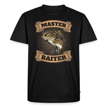 Master Baiter Classic Fishing - Men's Premium Organic T-Shirt - black - Front - Nico (187cm)