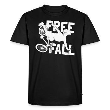 Free Fall Downhill Mountain Bike - Men's Premium Organic T-Shirt - black - Front - Nico (187cm)