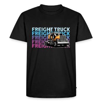 Camionneur Diesel Big Rig Semi-Remorque Camion Chauffeur - T-shirt Premium bio Homme - noir - Devant - Nico (187cm)