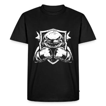 Shark Boxer Boxe MMA - T-shirt Premium bio Homme - noir - Devant - Nico (187cm)