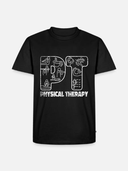 Physio practice physiotherapy - Men's Premium Organic T-Shirt - black