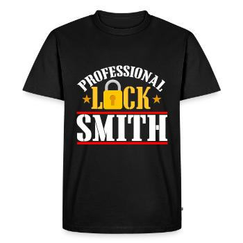 Professional locksmith - locksmith - Men's Premium Organic T-Shirt - black - Front - Nico (187cm)