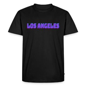 Los Angeles - Männer Premium Bio T-Shirt - Schwarz - Vorne - Nico (187cm)