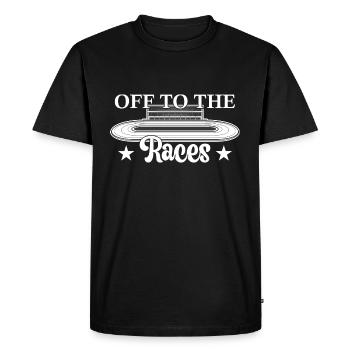 Derby Day Off The Races Horse Racing - Men's Premium Organic T-Shirt - black - Front - Nico (187cm)