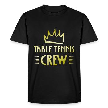 Équipe de tennis de table - T-shirt Premium bio Homme - noir - Devant - Nico (187cm)