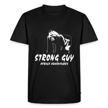 Gorilla - Monkey - Men's Premium Organic T-Shirt - black - Front - Nico (187cm)