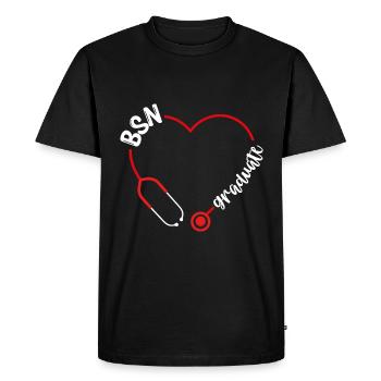 BSN Nurse Graduate BSN Nursing Nursing School - Men's Premium Organic T-Shirt - black - Front - Nico (187cm)