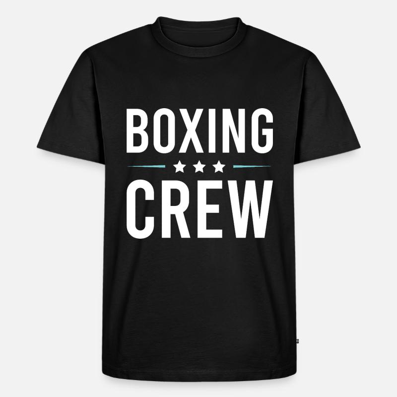 Boxing Crew - Männer Premium Bio T-Shirt - Schwarz