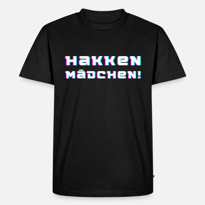 Hakken Gabberina - Männer Premium Bio T-Shirt - Schwarz