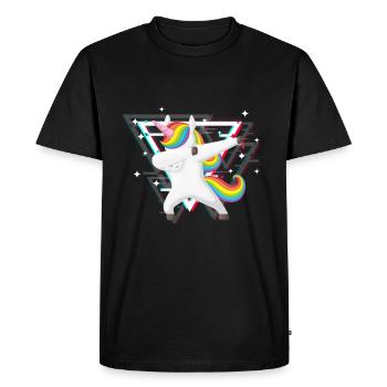 Licorne Dab - T-shirt Premium bio Homme - noir - Devant - Nico (187cm)