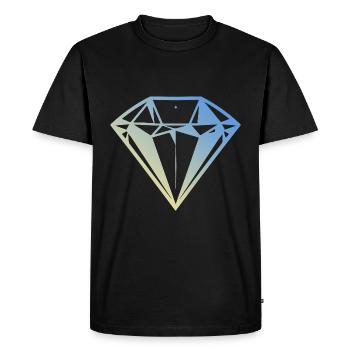 Bijou en diamant - T-shirt Premium bio Homme - noir - Devant - Nico (187cm)