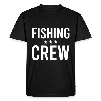 Fishing Crew - Men's Premium Organic T-Shirt - black - Front - Nico (187cm)