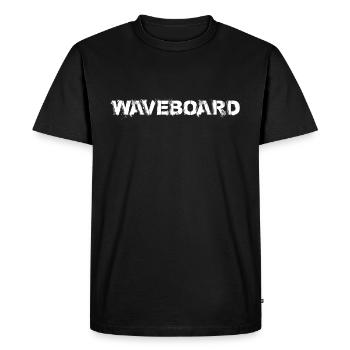T shirt waveboard - Men's Premium Organic T-Shirt - black - Front - Nico (187cm)