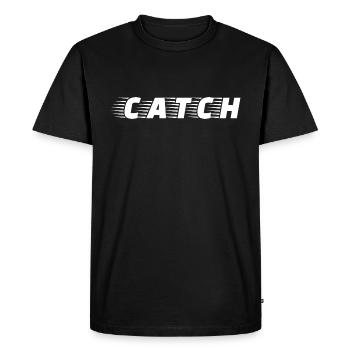 Catch design - T-shirt Premium bio Homme - noir - Devant - Nico (187cm)