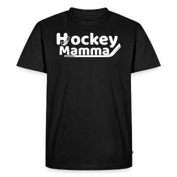 hockey maman blanc - T-shirt Premium bio Homme - noir - Devant - Nico (187cm)