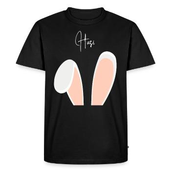 Hasi Easter sweetheart - Men's Premium Organic T-Shirt - black - Front - Nico (187cm)