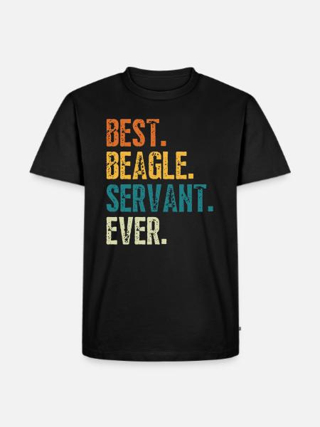 BEST BEAGLE SERVANT EVER - Men's Premium Organic T-Shirt - black