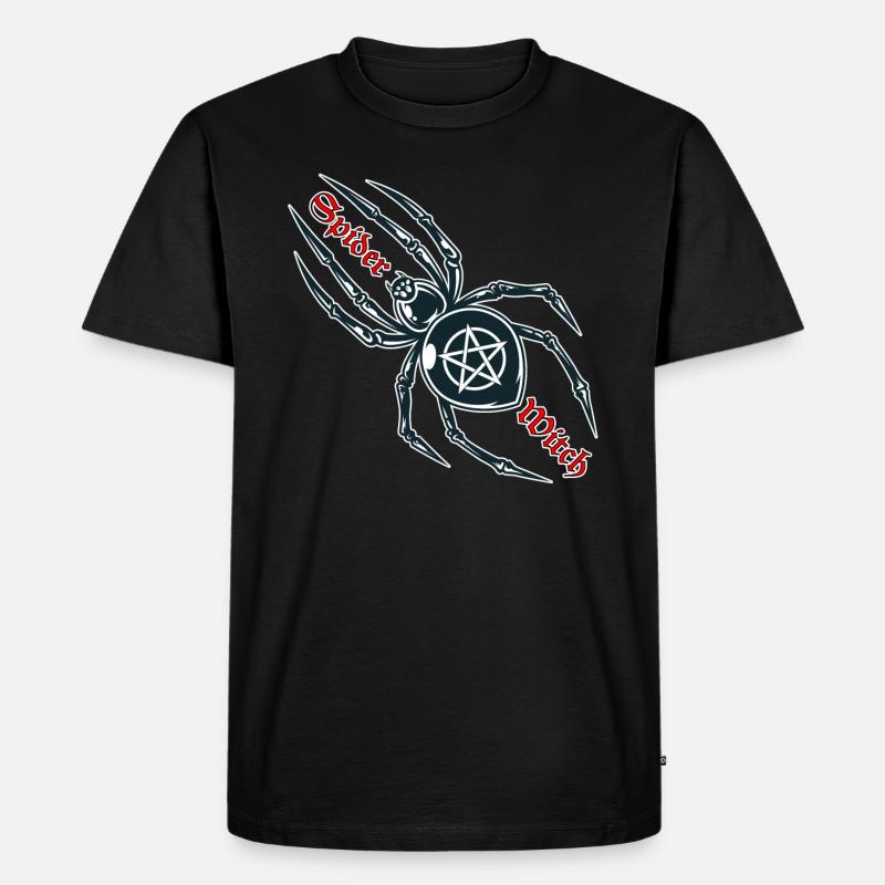 Spiderwitch Penta - Männer Premium Bio T-Shirt - Schwarz