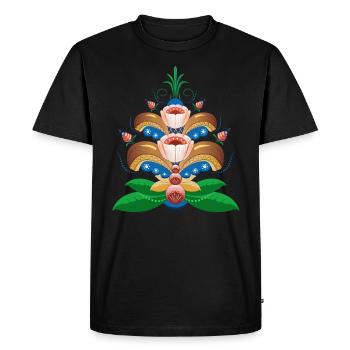 Gourde - T-shirt Premium bio Homme - noir - Devant - Nico (187cm)