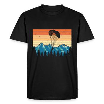 Paragliding - T-shirt Premium bio Homme - noir - Devant - Nico (187cm)