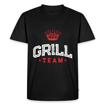 Grill Team - Men's Premium Organic T-Shirt - black - Front - Nico (187cm)