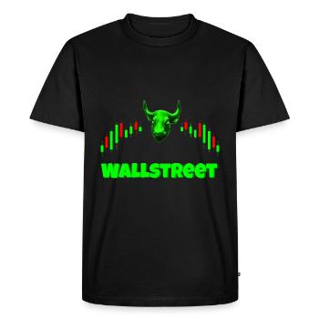 Wall Street - Men's Premium Organic T-Shirt - black - Front - Nico (187cm)