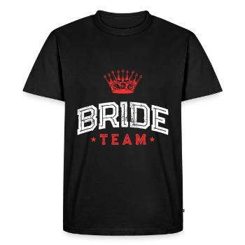 Bride Team - Men's Premium Organic T-Shirt - black - Front - Nico (187cm)