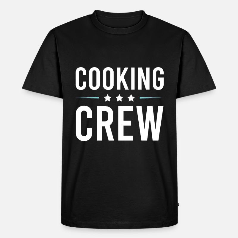Cooking Crew - Männer Premium Bio T-Shirt - Schwarz