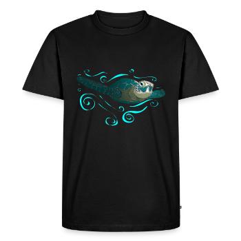 Wasserschildkröte - T-shirt Premium bio Homme - noir - Devant - Nico (187cm)