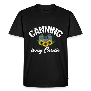 Homesteader Canning est ma conservation des aliments Cardio - T-shirt Premium bio Homme - noir - Devant - Nico (187cm)