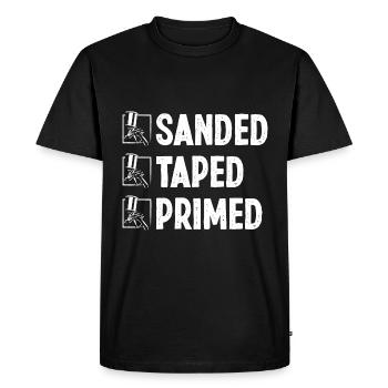 Peintre de voiture Pulvérisateur Ruban de sable Autobody Technicien - T-shirt Premium bio Homme - noir - Devant - Nico (187cm)