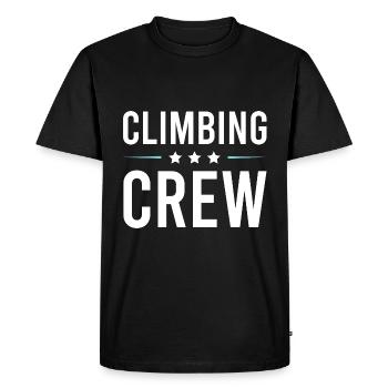 Climbing Crew - Men's Premium Organic T-Shirt - black - Front - Nico (187cm)