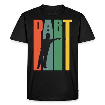 Fléchettes Fléchettes Fléchettes - T-shirt Premium bio Homme - noir - Devant - Nico (187cm)