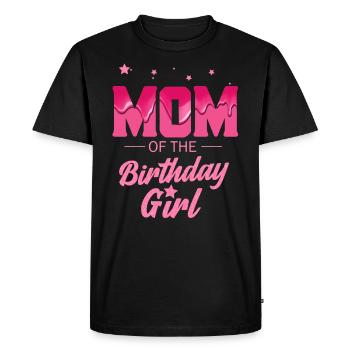 Femme Maman de la fille d’anniversaire Maman Maman Grand-mère - T-shirt Premium bio Homme - noir - Devant - Nico (187cm)