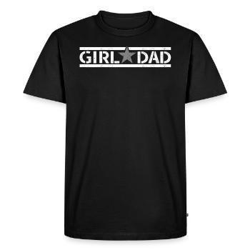 Fille Papa surpassé en nombre Fier Nouveau Père - T-shirt Premium bio Homme - noir - Devant - Nico (187cm)
