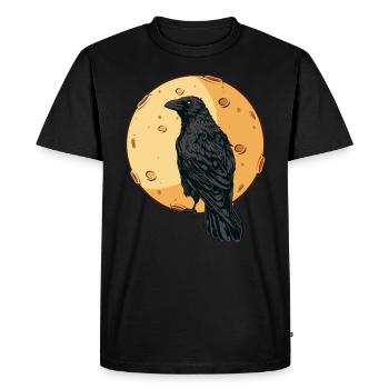 Beautiful Black Crow Raven Bird Watch. Birds Silho - Men's Premium Organic T-Shirt - black - Front - Nico (187cm)