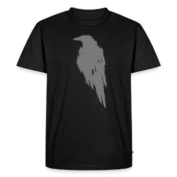 Beautiful Black Crow Raven Bird Watch. Birds Silho - Men's Premium Organic T-Shirt - black - Front - Nico (187cm)