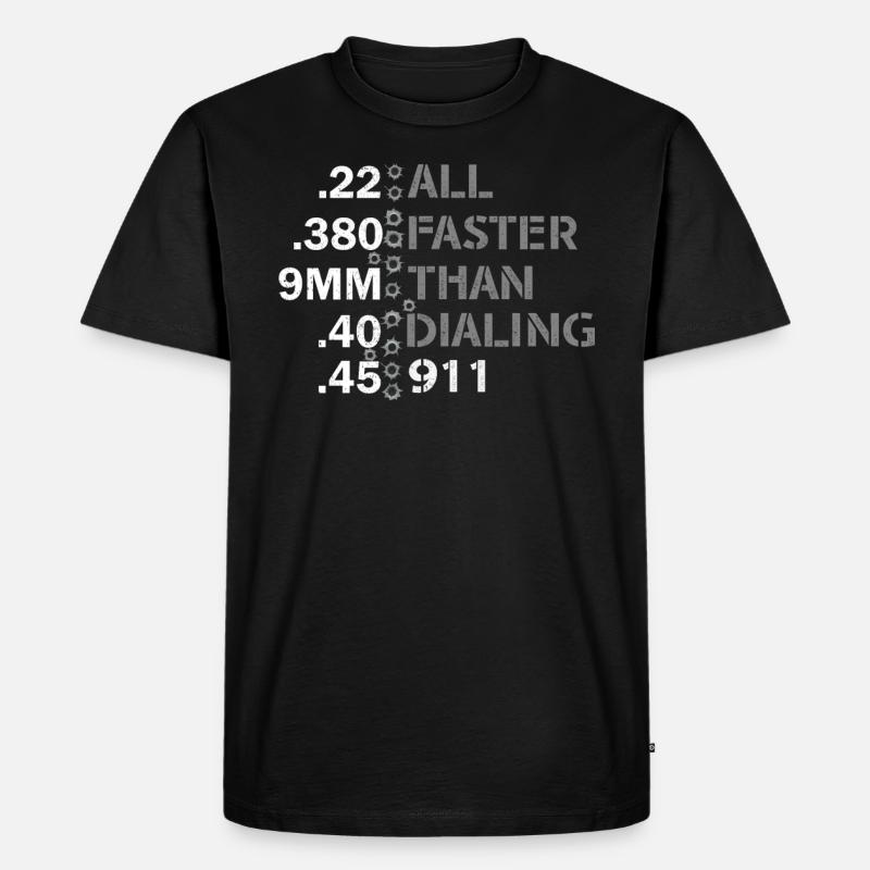 All Faster Than Dialing - Männer Premium Bio T-Shirt - Schwarz