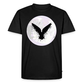 Beautiful Black Crow Raven Bird Watch. Birds Silho - Men's Premium Organic T-Shirt - black - Front - Nico (187cm)