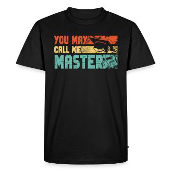 Appelez-moi Master Graduation School Diplôme d’études collégiales - T-shirt Premium bio Homme - noir - Devant - Nico (187cm)
