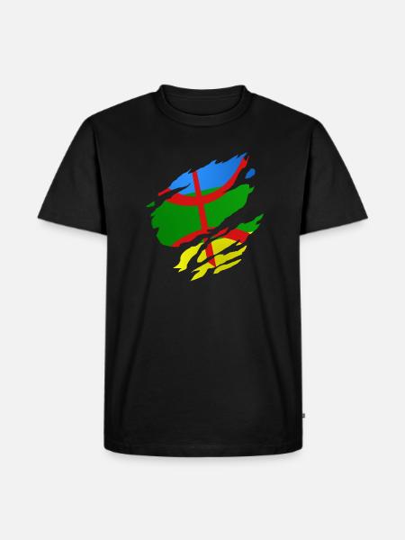 Amazigh flag - T-shirt Premium bio Homme - noir