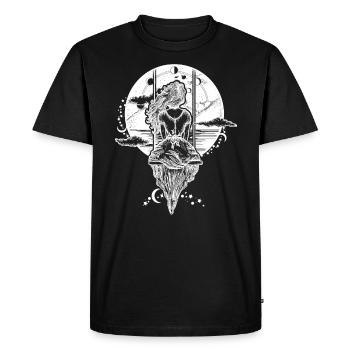 femme art bascule cadeau de tatouage - T-shirt Premium bio Homme - noir - Devant - Nico (187cm)