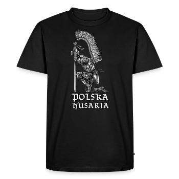 Polish Hussar Polska Husaria Shirt Gift For - Men's Premium Organic T-Shirt - black - Front - Nico (187cm)