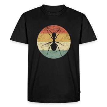 Insecte fourmi cadeau rétro insecte animal vintage - T-shirt Premium bio Homme - noir - Devant - Nico (187cm)