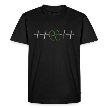 Geocache Geocacher Treasure Hunt Gift - Men's Premium Organic T-Shirt - black - Front - Nico (187cm)