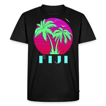 Fidji - T-shirt Premium bio Homme - noir - Devant - Nico (187cm)