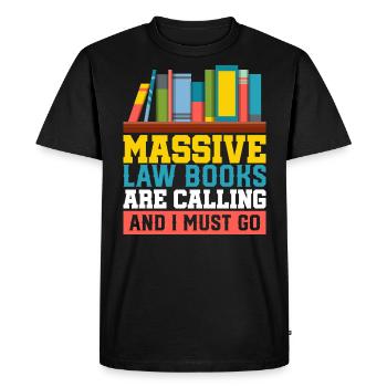 Cadeaux d'avocat pour étudiants en droit et avocats - T-shirt Premium bio Homme - noir - Devant - Nico (187cm)