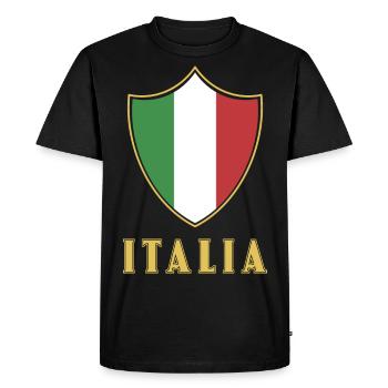 Maillot Italia Mode Italia - T-shirt Premium bio Homme - noir - Devant - Nico (187cm)